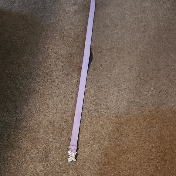 No Boundaries Lavender Belt with Silver Butterfly - Picture 2 of 4